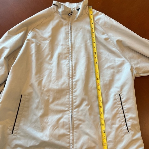PGA Tour Jacket Mens Large Tan Vented Windbreaker Signature Collection Lined Zip - Picture 4 of 11